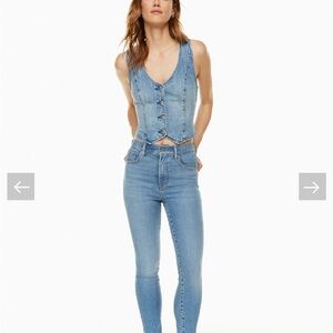 Denim Forum High-Rise Skinny Jeans